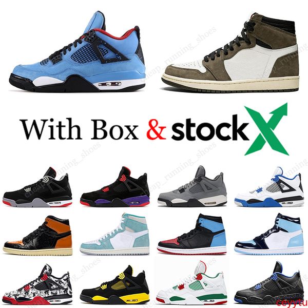 

2020 basketball shoes 4 4s black cat bred white cement travis scotts 1 1s pine green unc shattered backboard mens sport sneakers