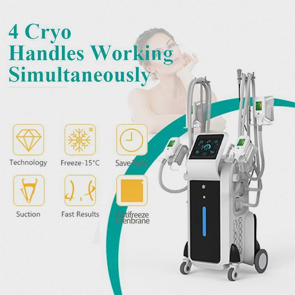 

latest innovation fat ing cryolipolysis slimming machine spa body shaping 4 cryo handles cryotherapy criolipolisis equipment