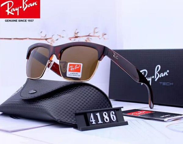 

2020glass lens 51mm brand designer fashion men women plank frame coating sunglasses sport vintage sun glasses with box, White;black