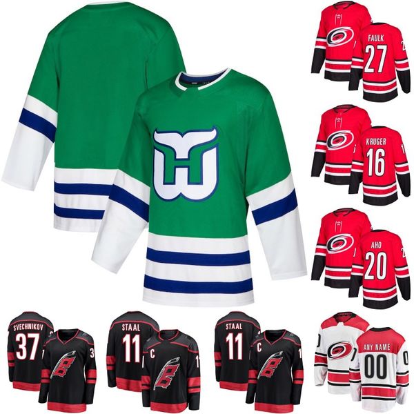 

Carolina Hurricanes Jersey 21 Nino Niederreiter 20 Sebastian Aho 34 Petr Mrazek 37 Andrei Svechnikov Mens Womens Youth Hockey Jerseys