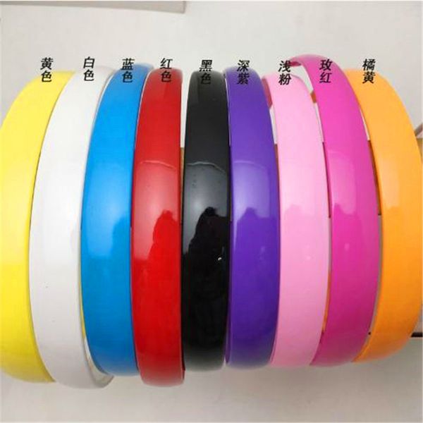 

5pcs mixed color plastic wide hair band headband botique hair hoops for women girls styling tools accessories, Brown
