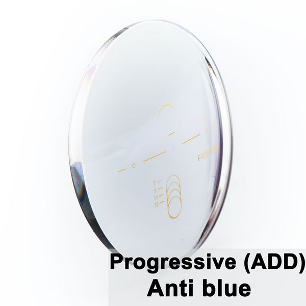 

a pair of optical lens progressive multi-focus & anti-blue light myopia presbyopia scratch-resistant 1.56 1.61 1.67 1.74 index