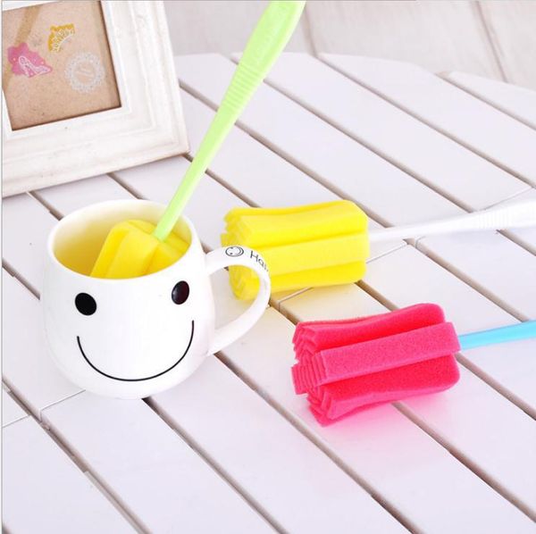 

1PC Bottle Long Handle Sponge Brushes Cup Glass Milk Bottles Brush Washing Cleaning Cleaner Kitchen Tools baby Accessories