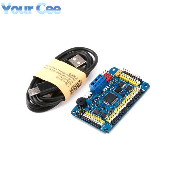 Freeshipping Yeni Sürüm 32 Kanal Robot Servo Kontrol Kurulu Servo Motor Kontrol PS2 Kablosuz Kumanda USB / UART Bağlantı Modu