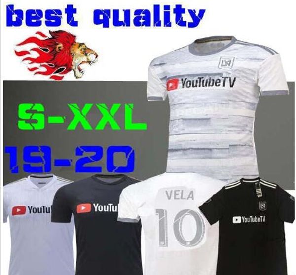

new arrived 2019 lafc carlos vela soccer jerseys 18/19/20 home zelaya gaber rossi ciman zimmerman black parley primary white football shirts, Black;yellow