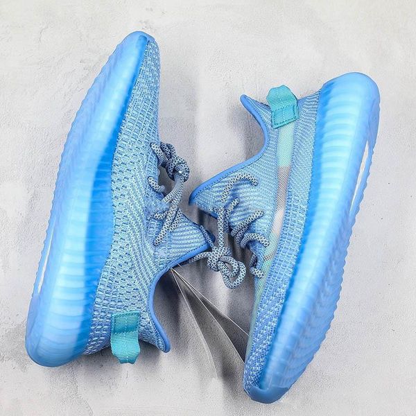

azul hielo kanye west coco gasa transparente v2 nuevas llegadas de los zapatos corrientes de baja ocasional zapatillas de deporte c13, Black