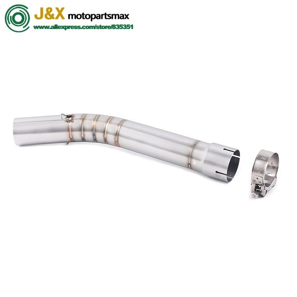 

motorcycle stainless steel exhaust escape muffler middle link pipe slip on full system slip on for yamaha yzf-r6 r6 1998-2005