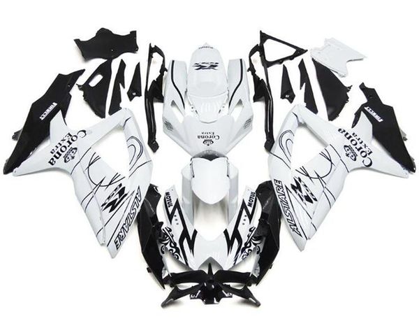 

4 gifts injection mold new abs motorcycle fairings set fit for suzuki gsx-r600 gsx-r750 600 750 k8 2008 2009 2010 08 09 10 white black