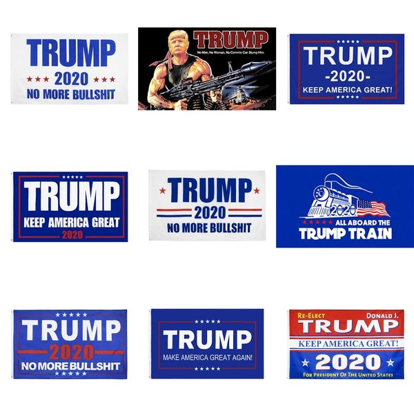 

new women trump 2020 flag print keep america great banner garden window decor president usa american donald flag #270
