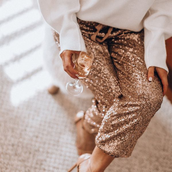 

women's pants & capris high waist trousers for women 2021 fashion light loose ruffled sequin drawstring womens casual long female, Black;white
