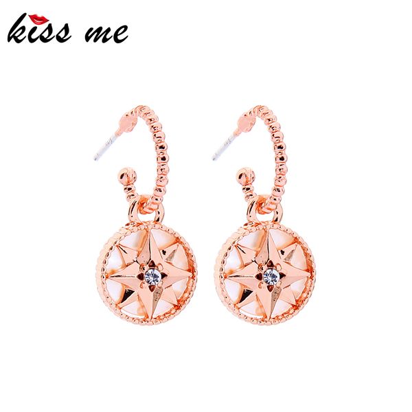 

kissme bohemia new arrival shell crystal star drop earring for women handmade charming appointment date gift jewelry accessory, Silver