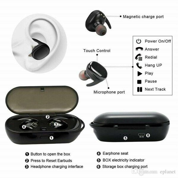 

tws4 bluetooth 5 wireless headset headphone tws4 earphone mini earphone for android all smartphone pk i12 i13 i10 i10000tws