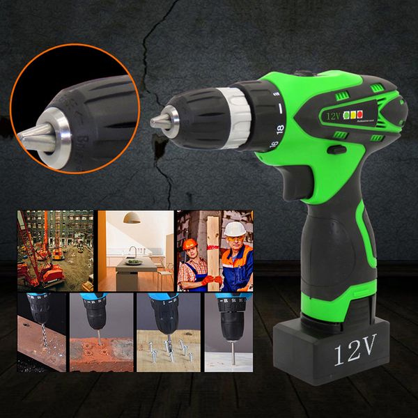 

mayitr 12v electric screwdriver lithium battery rechargeable cordless electric drill power tools + instructions eu plug adapter