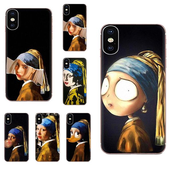 

custom soft tpu capa case for htc desire 530 626 628 630 816 820 830 one a9 m7 m8 m9 m10 e9 u11 u12 life plus girl with a pearl earring
