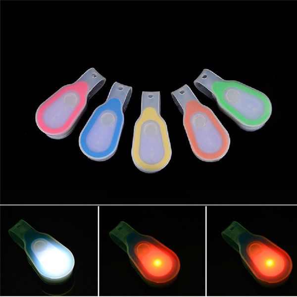 

outdoor sport bicycle lights clip-on clothes led lamp magnet running walking cycling night safety light bult-in battery #2m28