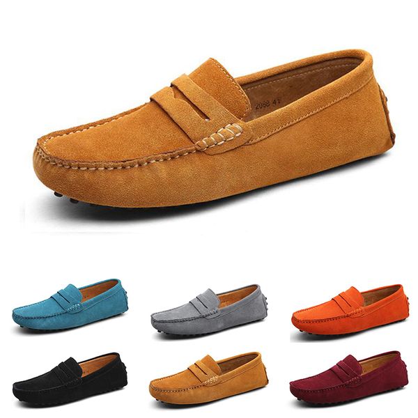 

new men casual shoes espadrilles triple black white grey brown wine red orange khaki mens sneakers outdoor jogging walking color #7
