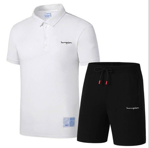 

2020 designer men's clothing summer fashion trend sports short-sleeved suit with letter embroidery pattern men's casual clothing s, Gray