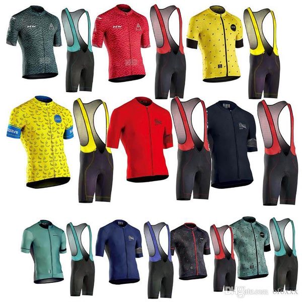 

nw team custom made cycling short sleeves jersey bib shorts sets men short sleeve bib shorts quick dry sports jersey sets s91918, Black;blue