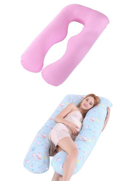 

u shape maternity pillow cover pillowcase baby breastfeeding plush pillow covers sleep support pregnancy pillowcases