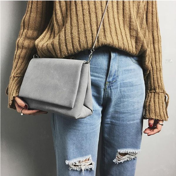 

shoulder bag handbag solid color pu women's fashion frosted style hasp handbag crossbody shoulder bags travel shopping bags