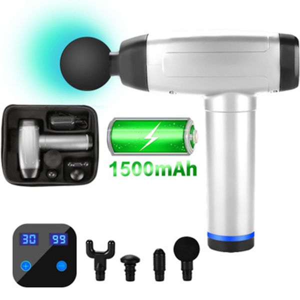 

electric body percussion massage gun with bag fascia massager deep vibration for body muscle relaxation slimming shaping