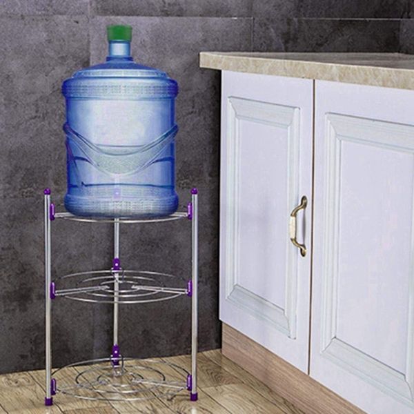 

big deal 3 tier pan rack multi-functional kitchen storage carbon steel pot organizer multi-layer lid orga kitchen storage organization