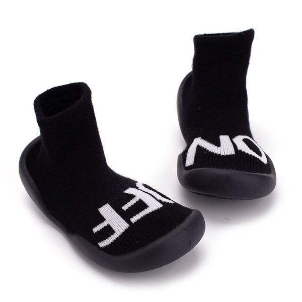 

autumn winter children floor shoes soft anti-slip toddler baby shoes fashion casual warm shoes for 1-3 years baby, Black