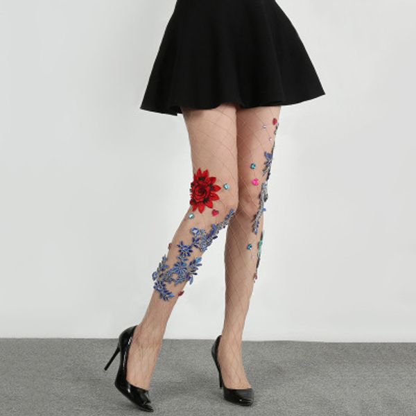 

womens designer tights with flower new arrival fashion womens tights stocking women underwear streetwear socks, Black;white