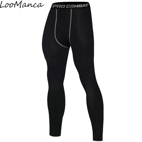 

compression basketball pants sports running tights elastic quick dry men jogging leggings fitness gym clothing leggings, Black;blue