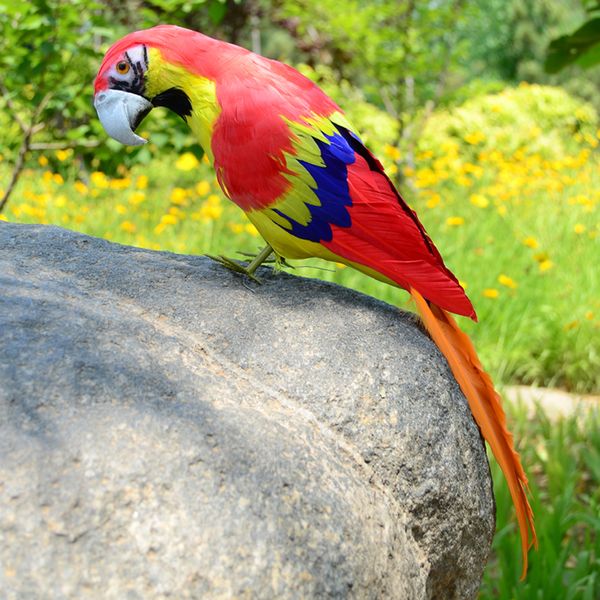 

45cm lifelike woodland birds artificial feathered bird crafts home decor