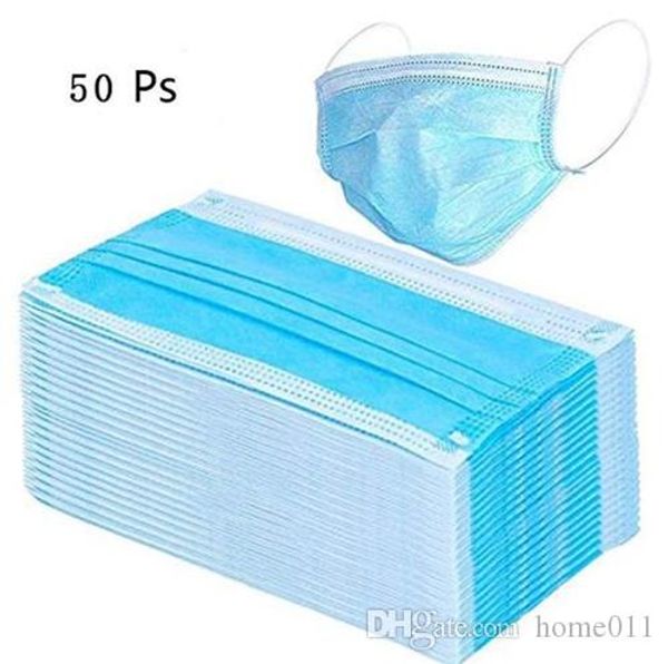 

plenty stock new face masks disposable 3 layers dustproof mask facial protective cover masks set anti-dust mask