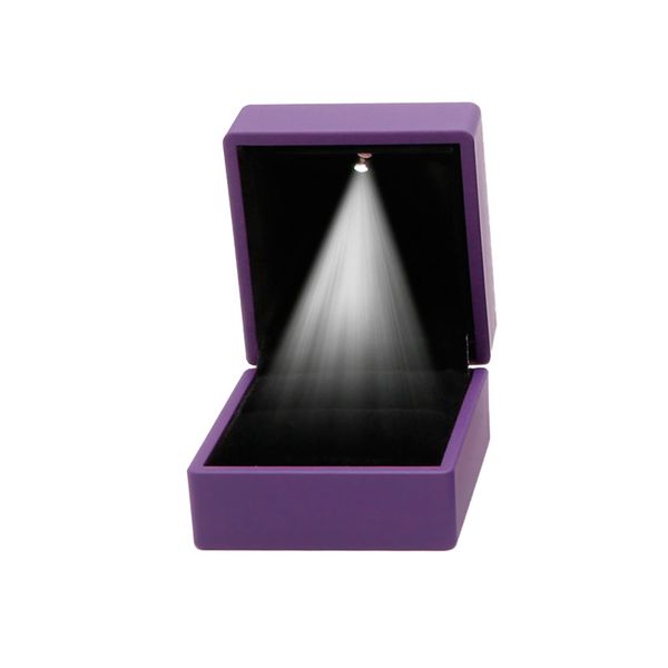 

led lighted earring ring gift box wedding engagement ring jewelry display new q0ke, Pink;blue