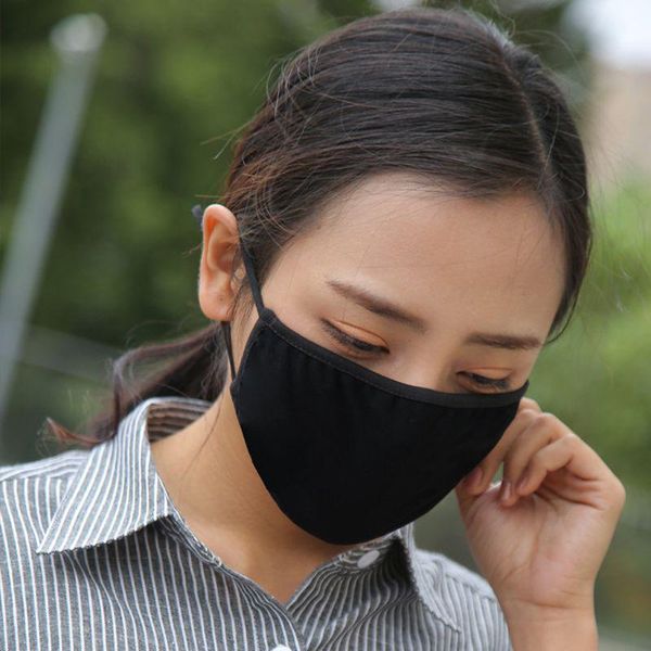 

soft cotton black mouth mask anti dust windproof mouth-muffle bacteria face care