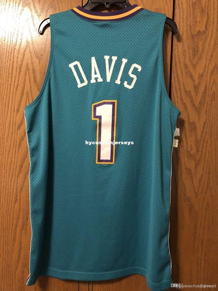 

ncaa baron davis #1 jersey mens green stitched basketball jerseys, Black;blue