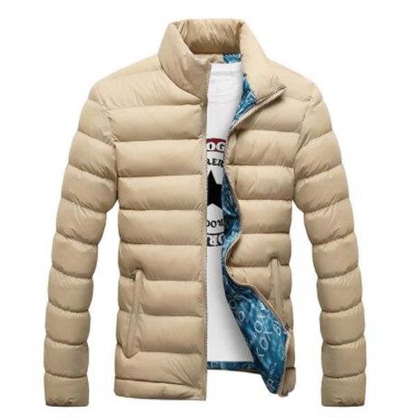 

men's down & parkas 2021 winter jackets parka men autumn warm outwear brand slim mens coats casual windbreaker quilted, Black