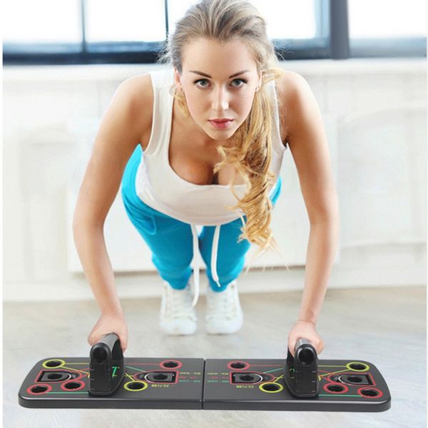 

foldable body building push up rack board mini body shaping push up rack board gym training
