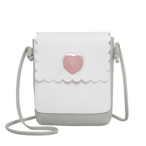 

xiniu women's simple cartoon heart small square bag single shoulder messenger bags luxury bolsa de ombro das mulheres 30