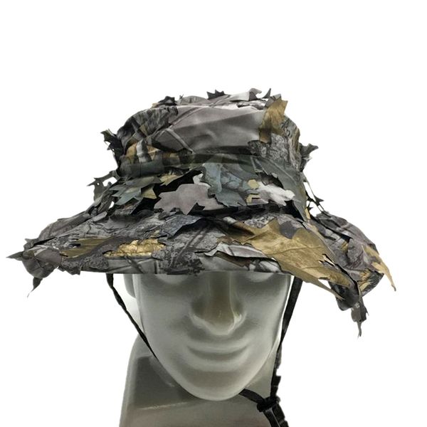 

outdoor army fans field cs camouflage hat hat leaf bionic camouflage penny cap hunting cap w4-032, Black;white