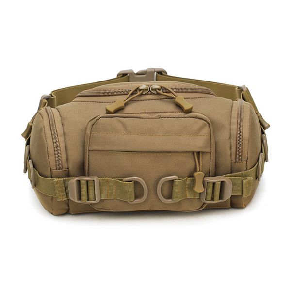 

tactical bag multiple pockets zipper open outdoor waist bag with adjustable strap for camping edf88