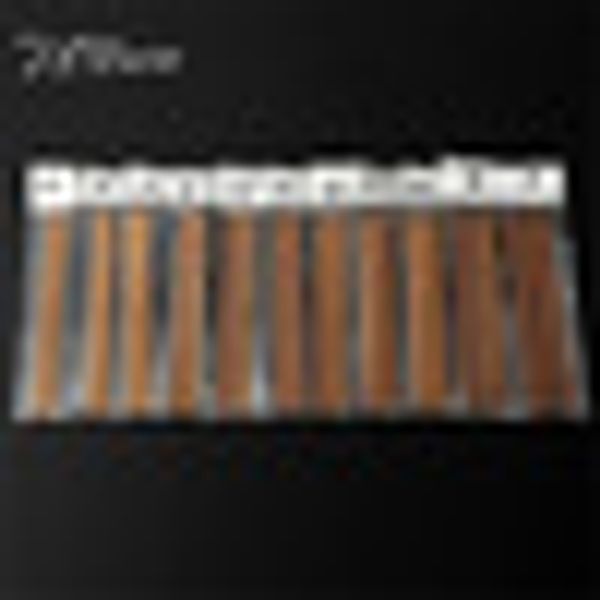 

kiwarm 55pcs 11sizes 5'' 13cm double pointed carbonized natural bamboo sweater knitting needles weave knit scarf sewing tool, Black