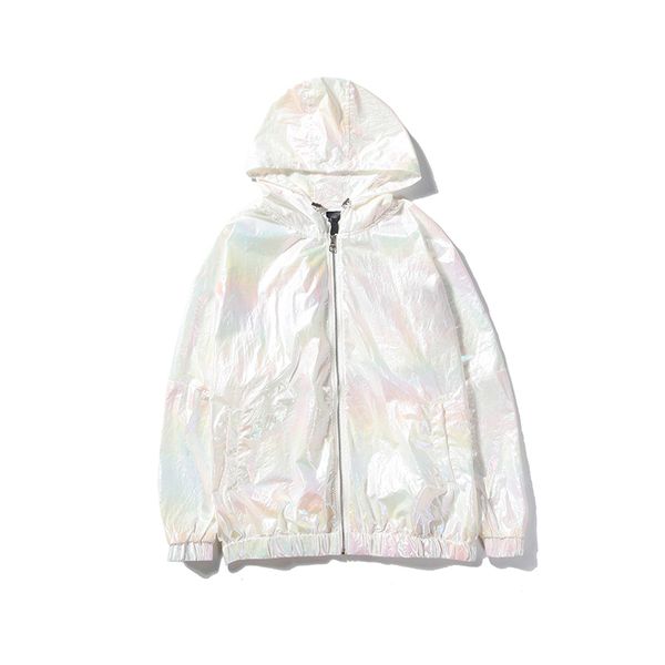 

designer women windcoat sunscreen coat luxury 2019 new super colorful reflective logo windbreaker coat brand size from  to 2xl available, Tan;black