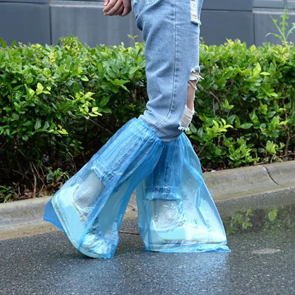 

унисекс водонепроницаемый бахилы многоразовые водонепроницаемые мотоциклов велоспорт велосипед дождь загрузки туфли покрывает середине трубк