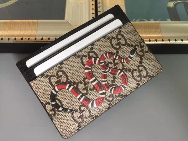 

De igner hort wallet leather card holder cla ic fa hion wallet 13 gucci 13 00 male patchwork pur e nake bee mall wallet, Black;purple