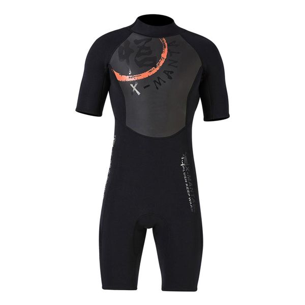 

diving wetsuit one-piece jumpsuit 3mm neoprene stretchy shortie dive wet suit
