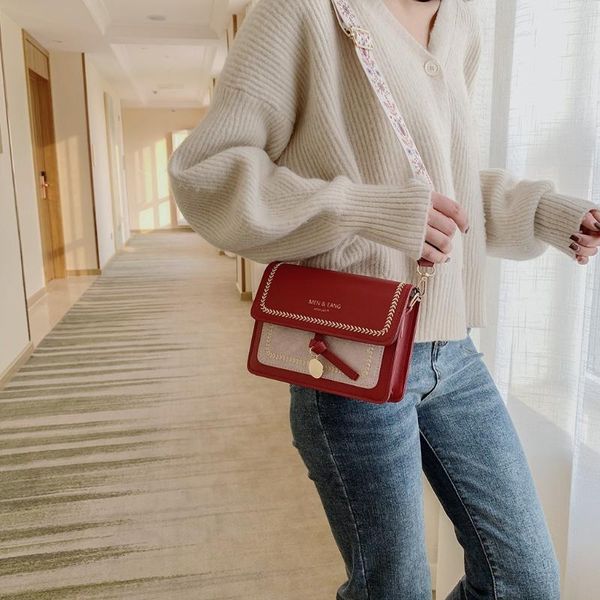 

2020 new fashion leather bag casual wild bag shoulder messenger bolsas de mujer tasjes dames#s