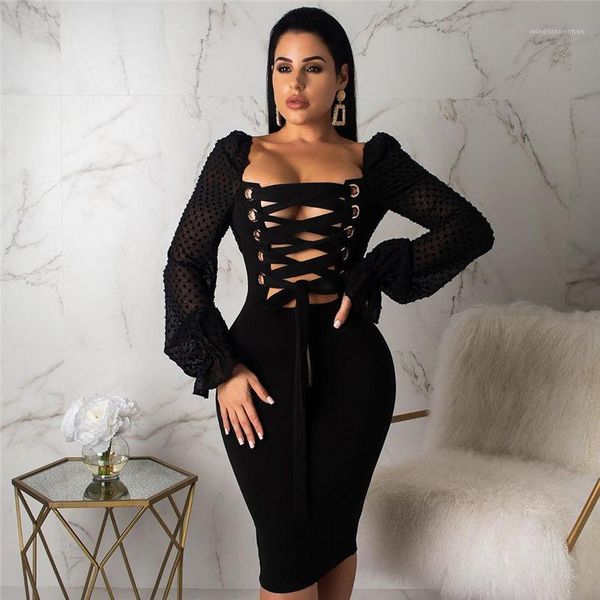 

bodycon dresses slash neck lantern sleeve night club pencil casual clothging female apparel womens summer, Black;gray