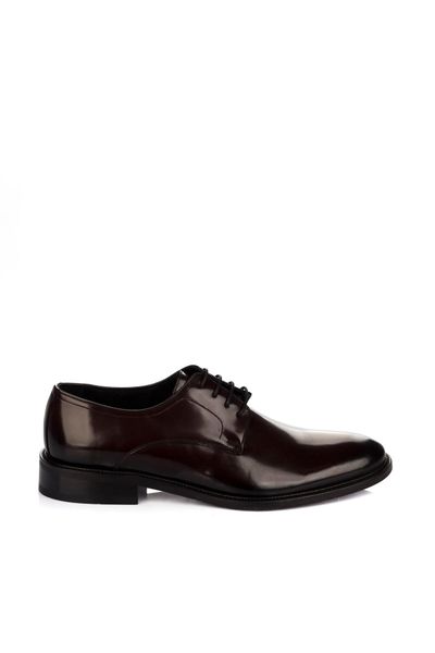 

derimod genuine leather burgundy men 's shoes, Black
