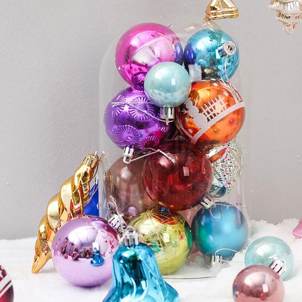 

60pcs/set christmas tree decor ball bauble hanging xmas party ornament decorations for home christmas decorations fast shipping