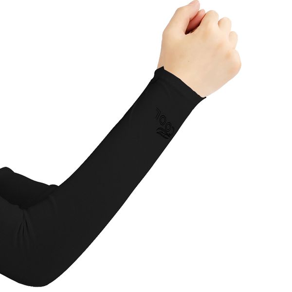 

1 pair elbow arm sleeve cover elastic outdoor cycling armband sunscreen for arm protect zj55, Black;blue