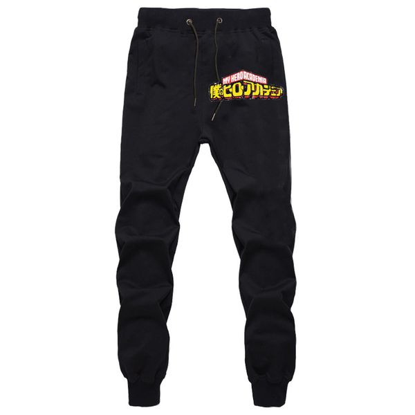 

mens pants my hero academia joggers trousers streetwear sweatpants men pantalones hip hop trousers autumn winter harem pants, Black